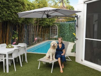 wall mounted umbrella at home